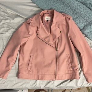 Universal Thread Faux Leather Jacket Women XL Pink